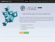 Tablet Screenshot of etax.primariacaracal.ro